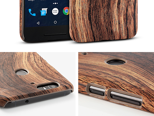 Google Nexus 6P Woody Patterned Back Case
