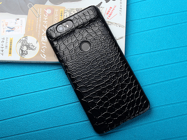 Google Nexus 6P Crocodile Leather Back Case