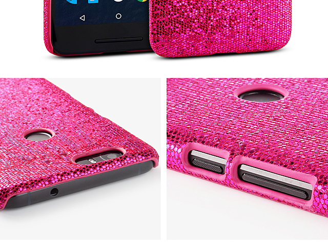 Google Nexus 6P Glitter Plastic Hard Case