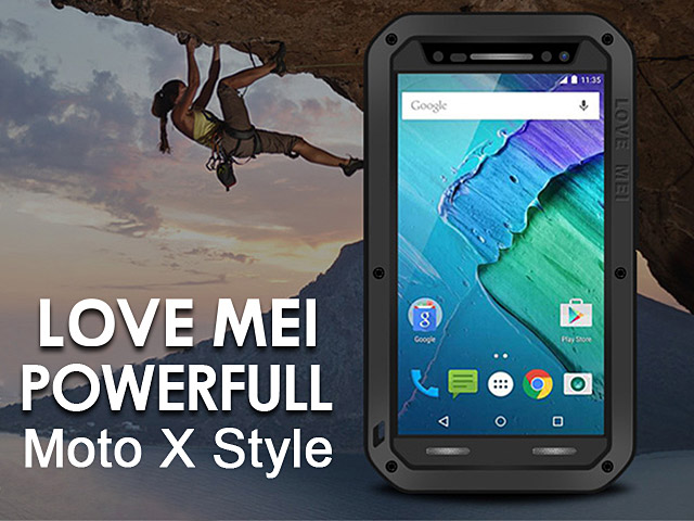 LOVE MEI Motorola Moto X Style Powerful Bumper Case