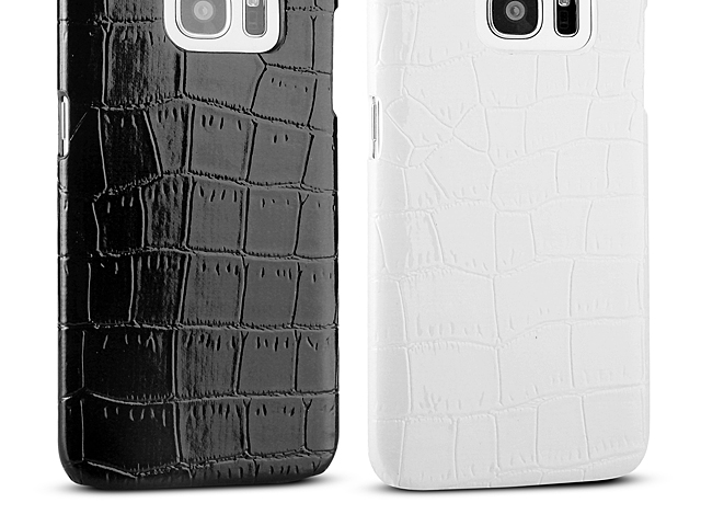 Samsung Galaxy S7 edge Crocodile Leather Back Case