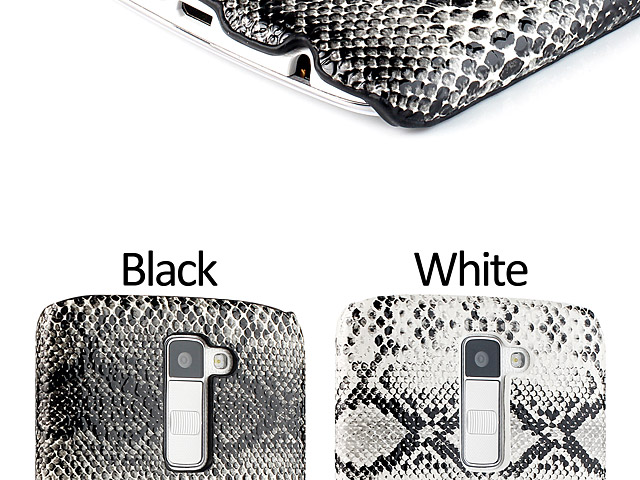LG K10 Faux Snake Skin Back Case