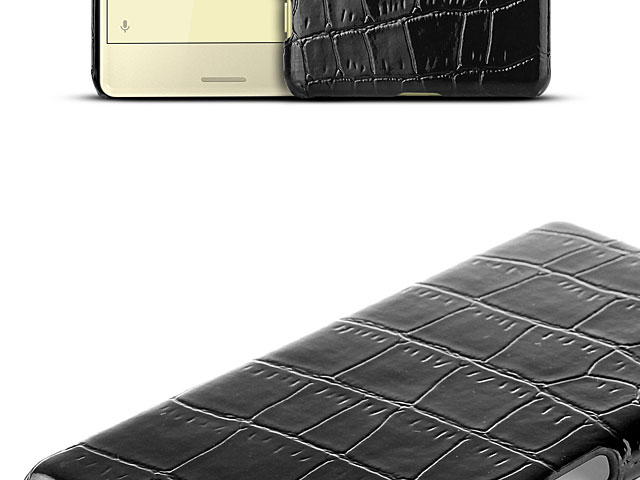 Sony Xperia X Crocodile Leather Back Case