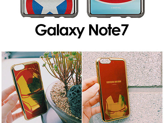 MARVEL Captain America Mirror Art Back Case for Samsung Galaxy Note7