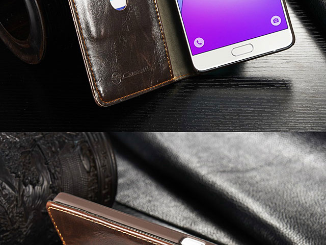 Samsung Galaxy A7 (2016) A7100 Magnetic Flip Leather Wallet Case