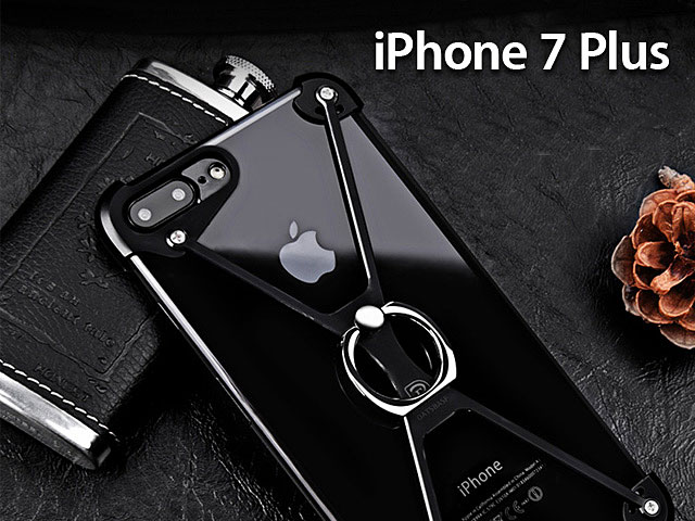 Premisse zeker Stewart Island iPhone 7 Plus Metal X Bumper Case with Finger Ring