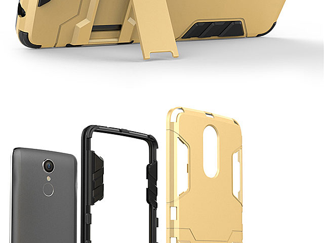 LG K8 (2017) Iron Armor Plastic Case