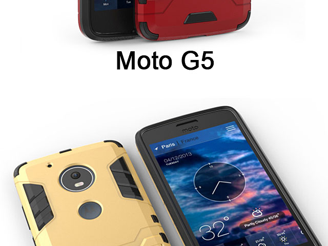 Motorola Moto G5 Iron Armor Plastic Case