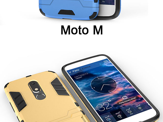 Motorola Moto M Iron Armor Plastic Case