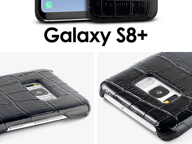 Samsung Galaxy S8+ Crocodile Leather Back Case