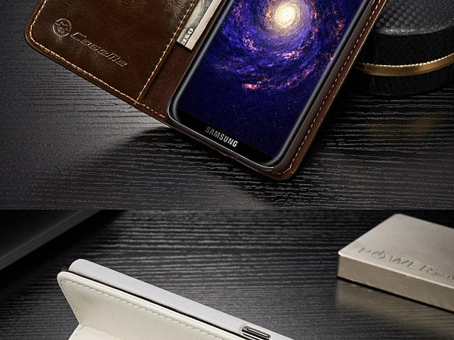 Samsung Galaxy S8 Magnetic Flip Leather Wallet Case