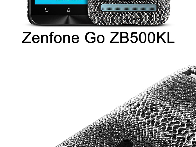Asus Zenfone Go ZB500KL Faux Snake Skin Back Case