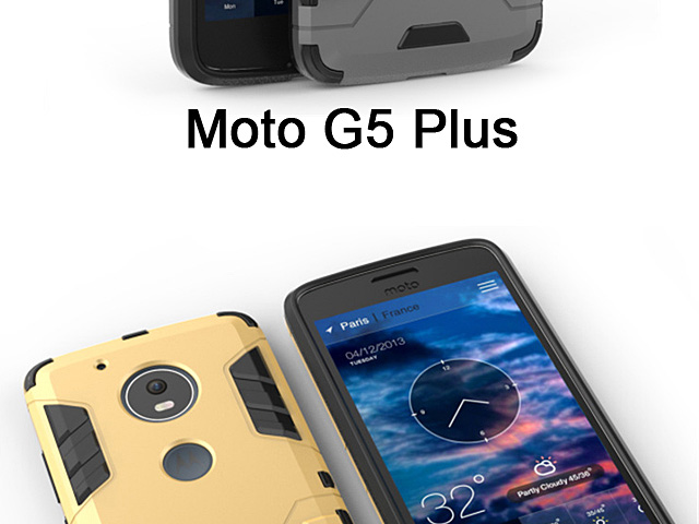 Motorola Moto G5 Plus Iron Armor Plastic Case