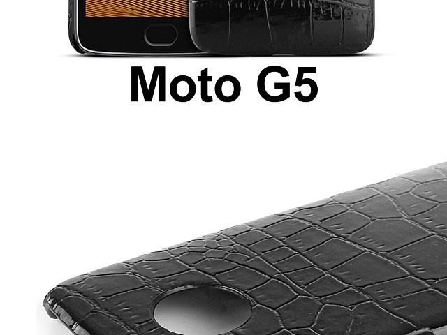 Motorola Moto G5 Crocodile Leather Back Case