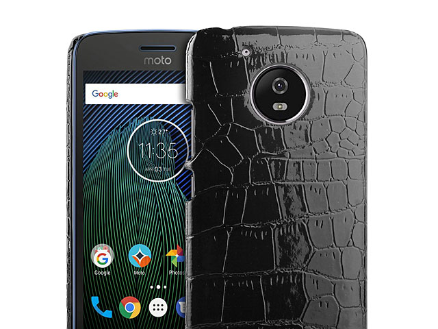 Motorola Moto G5 Plus Crocodile Leather Back Case