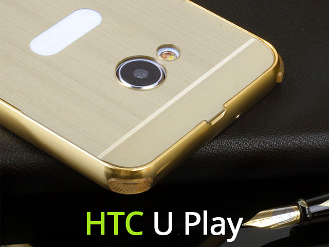 HTC U Play Metallic Bumper Back Case