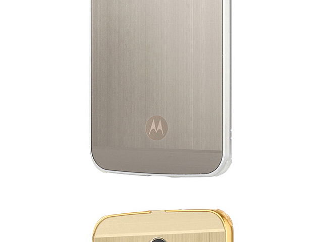 Motorola Moto M Metallic Bumper Back Case