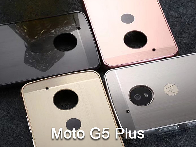 Motorola Moto G5 Plus Metallic Bumper Back Case