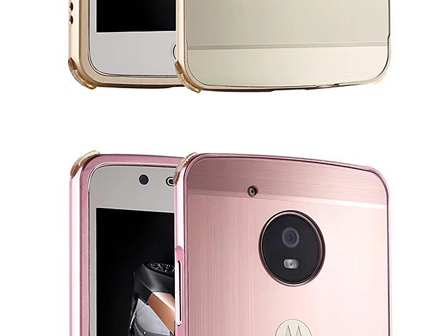 Motorola Moto G5 Plus Metallic Bumper Back Case