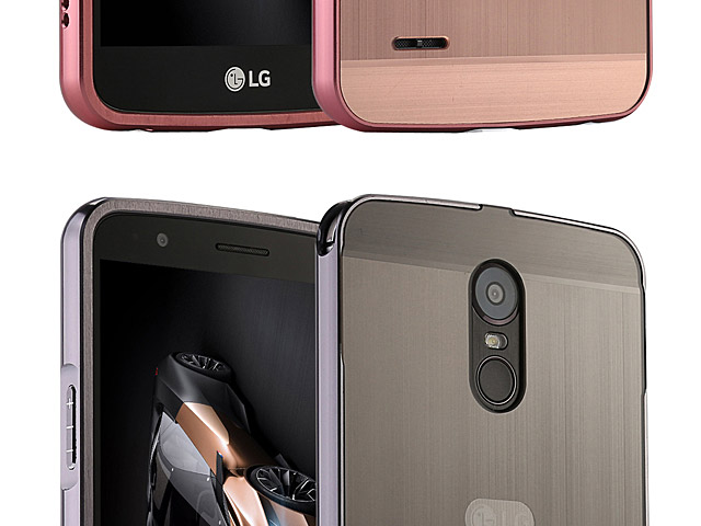 LG Stylus 3 Metallic Bumper Back Case