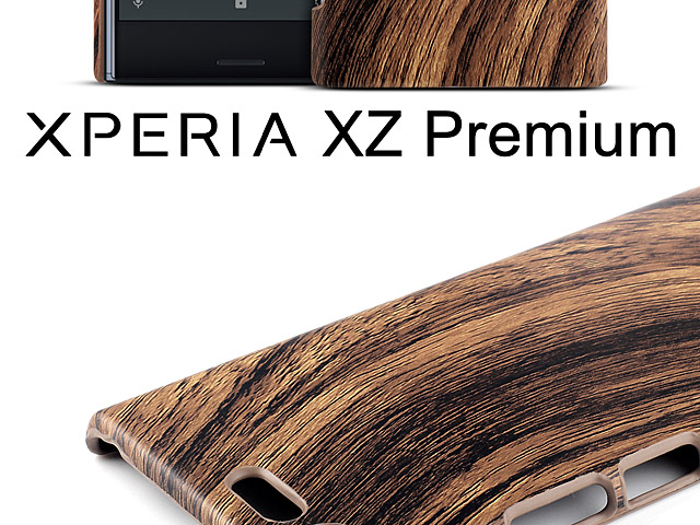 Sony Xperia XZ Premium Woody Patterned Back Case