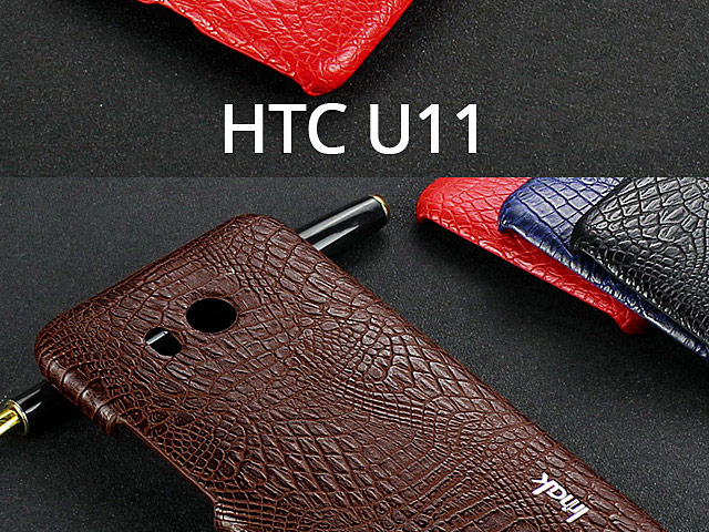 Imak Crocodile Leather Back Case for HTC U11