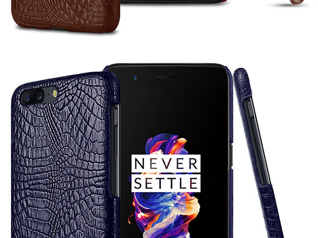 Imak Crocodile Leather Back Case for OnePlus 5
