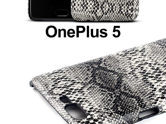 OnePlus 5 Faux Snake Skin Back Case