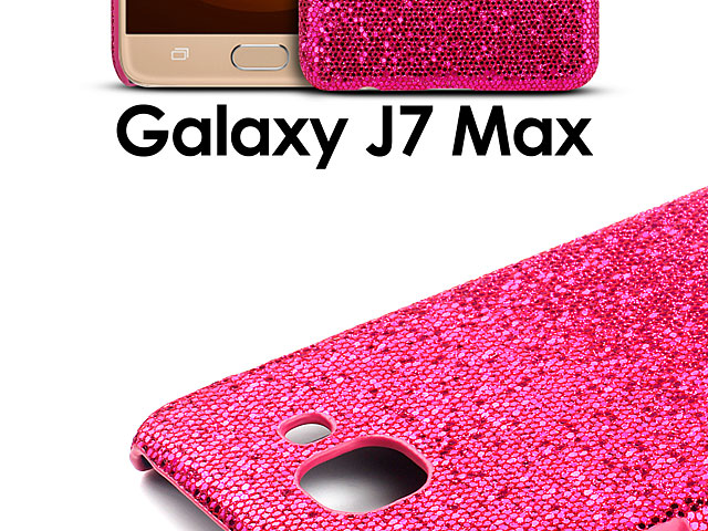 Samsung Galaxy J7 Max Glitter Plastic Hard Case