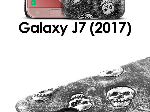 Samsung Galaxy J7 (2017) J7300 Embossed Skull Back Case