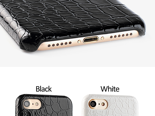 iPhone 8 Crocodile Leather Back Case