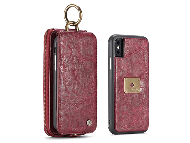 iPhone X Coarse Crack Wallet Flip Leather Case