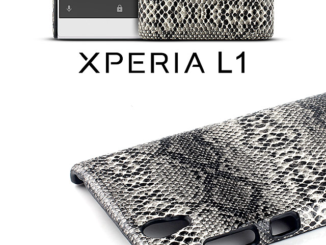 Sony Xperia L1 Faux Snake Skin Back Case