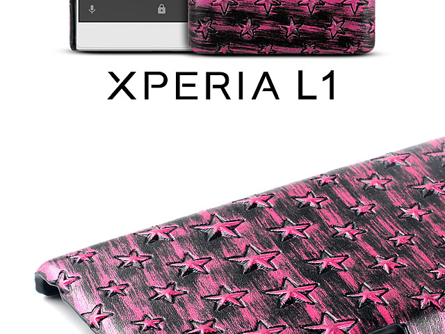Sony Xperia L1 Embossed Star Back Case