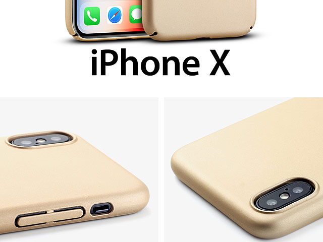 iPhone X Ultra-Thin Rubberized Back Hard Case