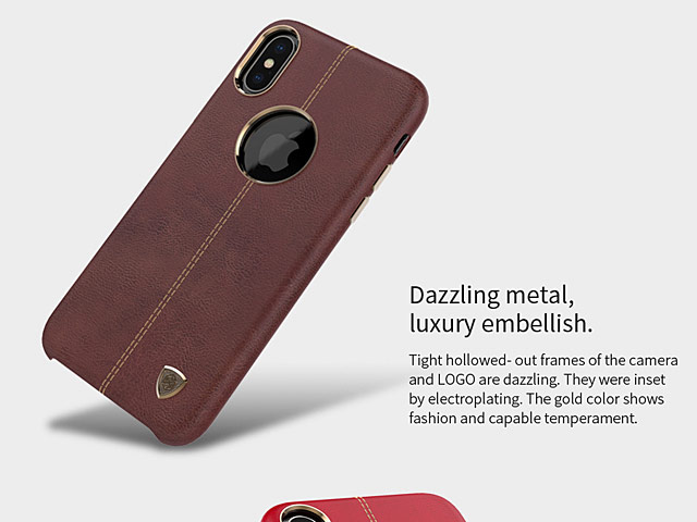 NILLKIN Englon Leather Cover Case for iPhone X
