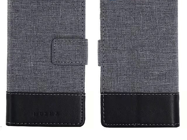 Sony Xperia XZ1 Compact Canvas Leather Flip Card Case