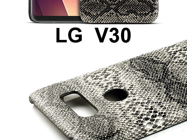 LG V30 Faux Snake Skin Back Case