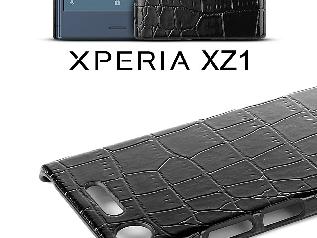 Sony Xperia XZ1 Crocodile Leather Back Case