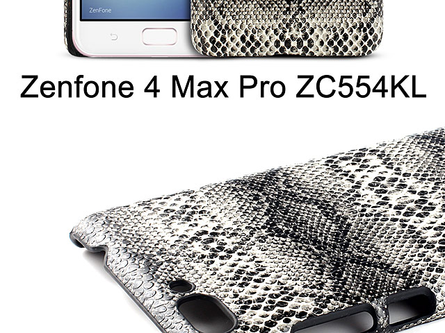 Asus Zenfone 4 Max Pro ZC554KL Faux Snake Skin Back Case