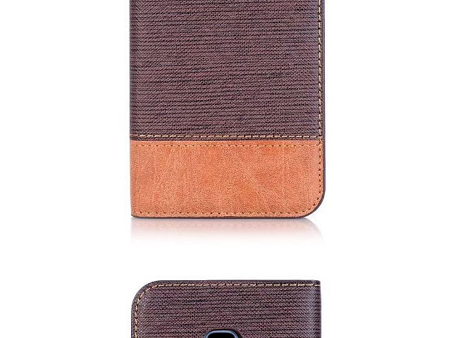 Samsung Galaxy S9+ Two-Tone Leather Flip Case