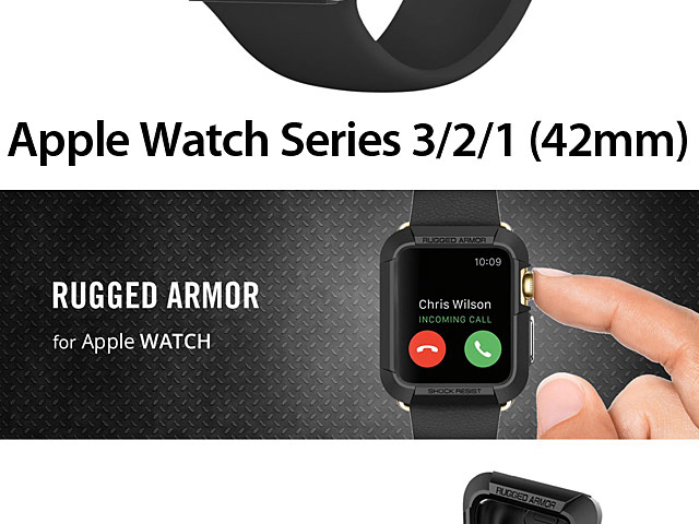 Spigen Rugged Armor Case for Apple Watch 1/2/3 (42mm)