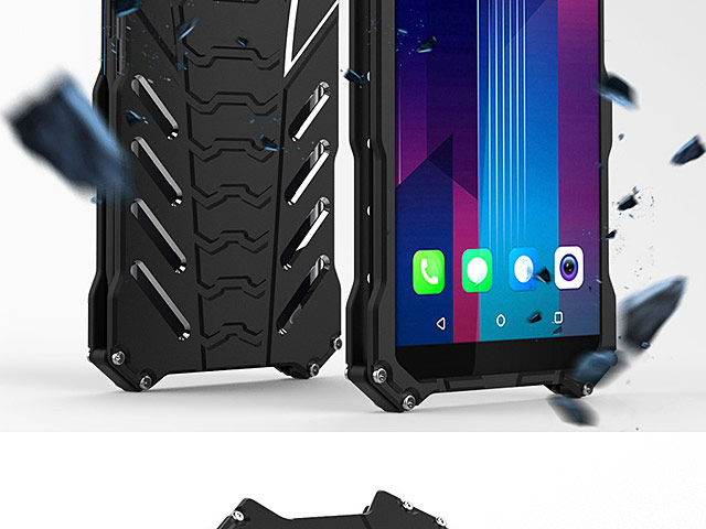 HTC U11+ Bat Armor Metal Case