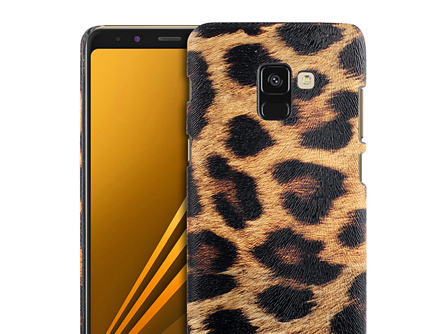 Samsung Galaxy A8 (2018) Embossed Leopard Stripe Back Case