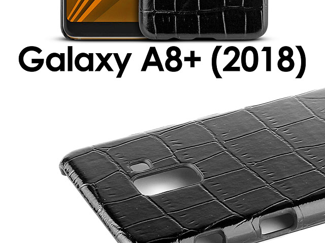 Samsung Galaxy A8+ (2018) Crocodile Leather Back Case