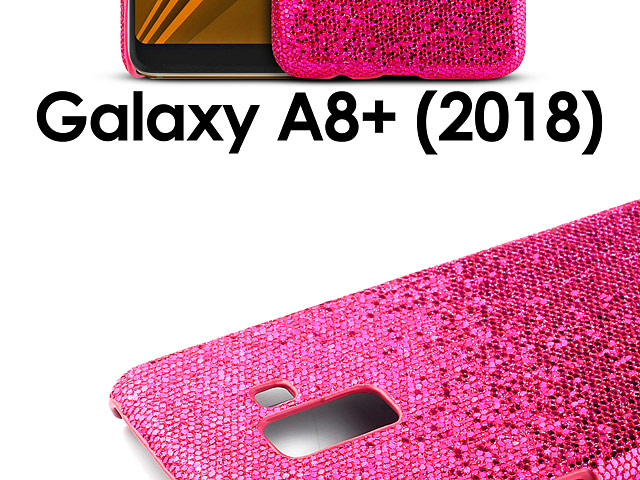 Samsung Galaxy A8+ (2018) Glitter Plastic Hard Case