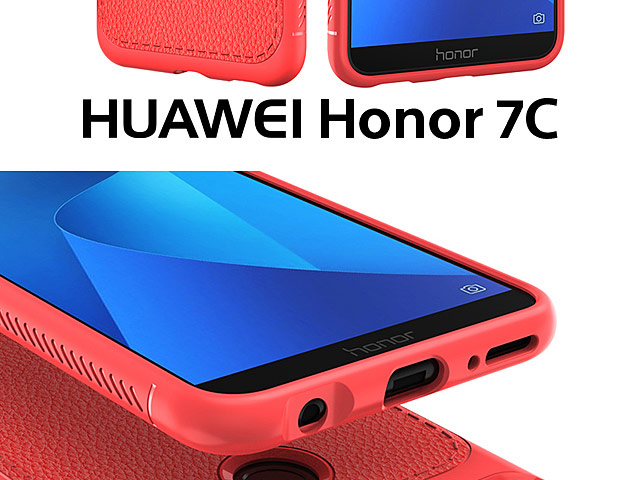 LENUO Gentry Series Leather Coated TPU Case for Huawei Honor 7C
