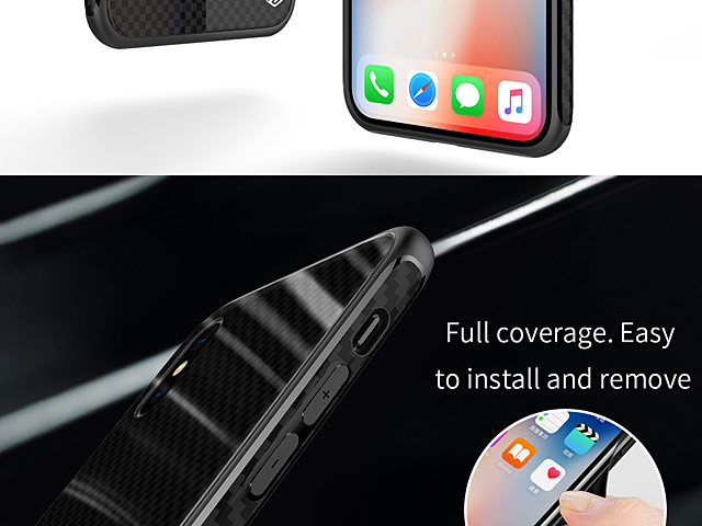 NILLKIN Tempered Plaid Case for iPhone X