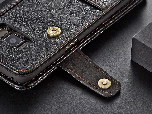 Samsung Galaxy S8+ Coarse Crack Slim Wallet Leather Case