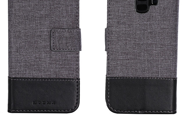 Samsung Galaxy S9 Canvas Leather Flip Card Case